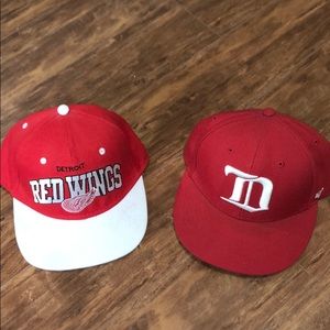 2 for $$ of 1 Detroit red wing hats